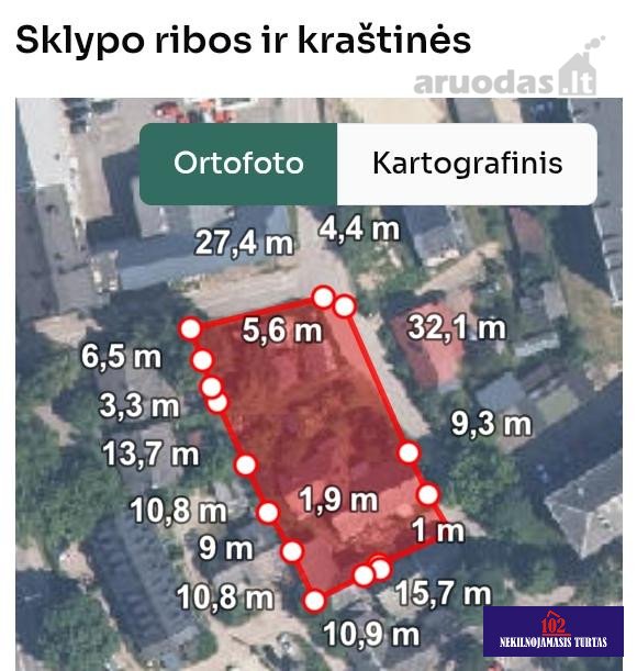Parduodamas žemės sklypas 3,34 aro iš 17 arų