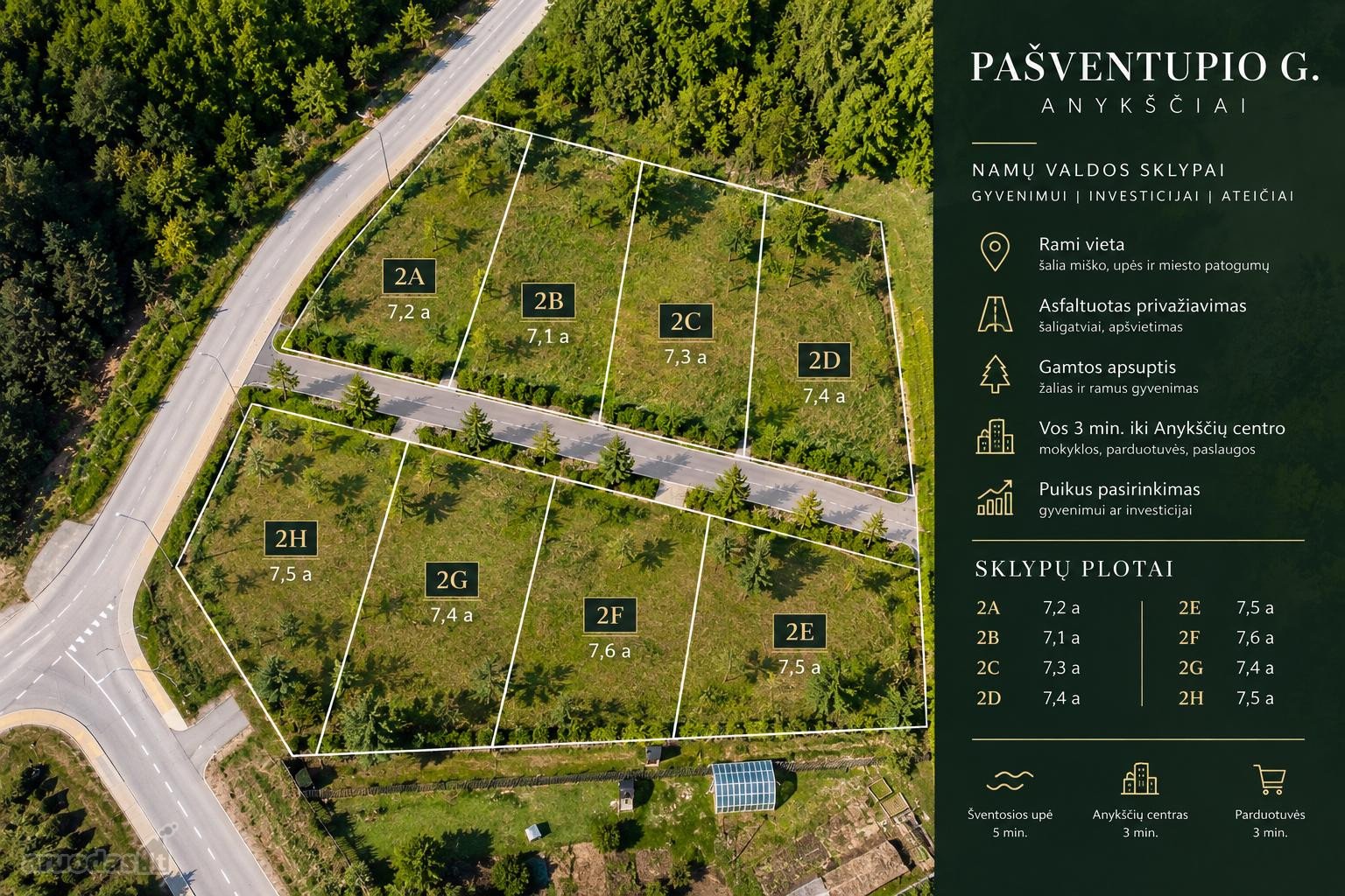Namų Valdos Sklypai  Pašventupio G., Anykščiai