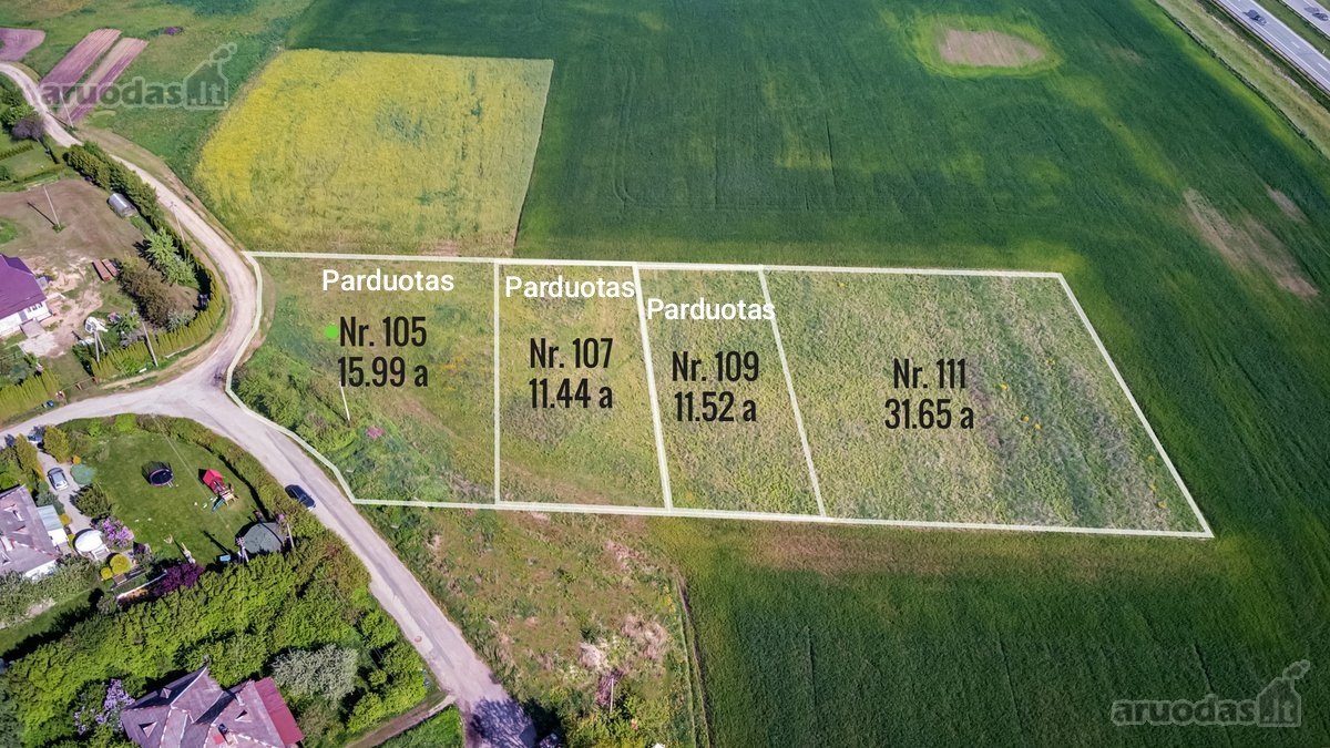 Maišiagaloje Parduodamas Namų Valdos Žemės