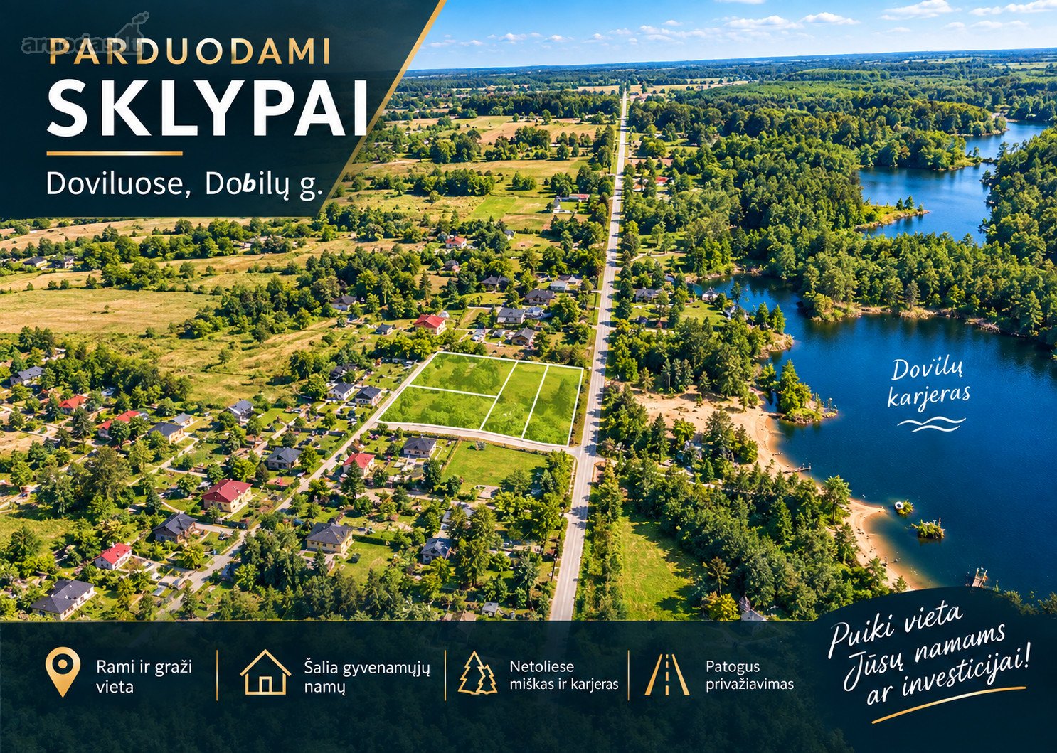 Parduodami Sklypai Doviluose, Dobilų G.