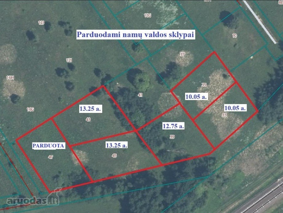 Parduodamas namų valdos sklypas Bruknių