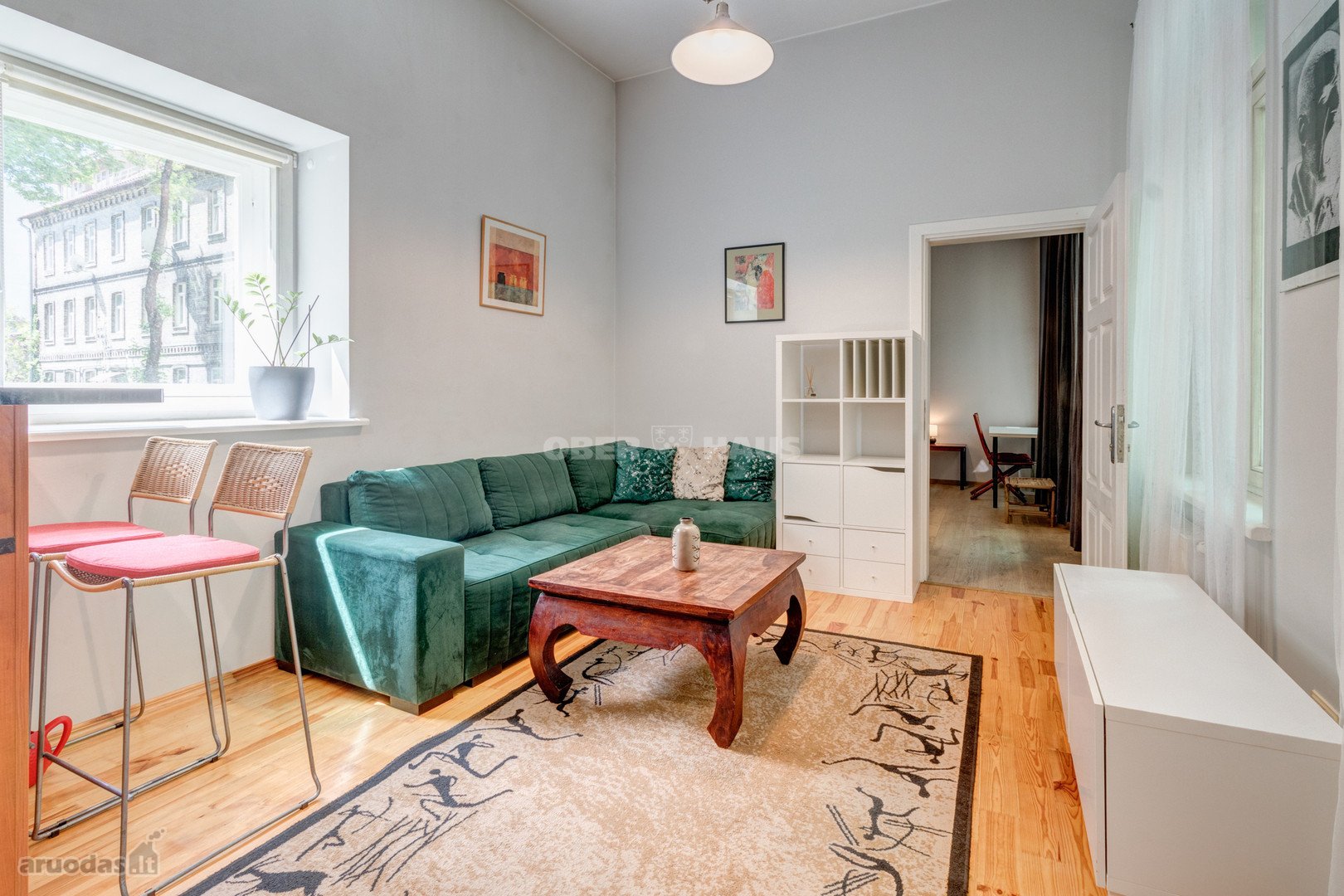 Išnuomojamas 2 kambarių, 50 m² butas