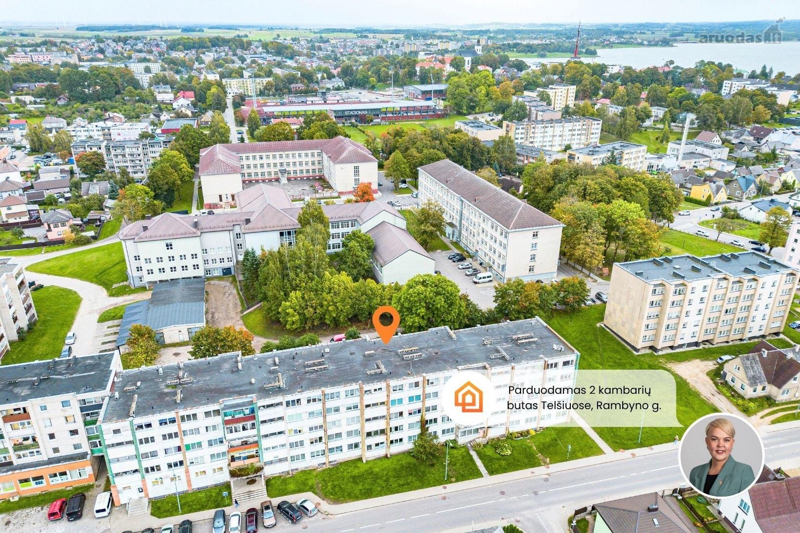 Parduodamas 2 kambarių butas su atskira