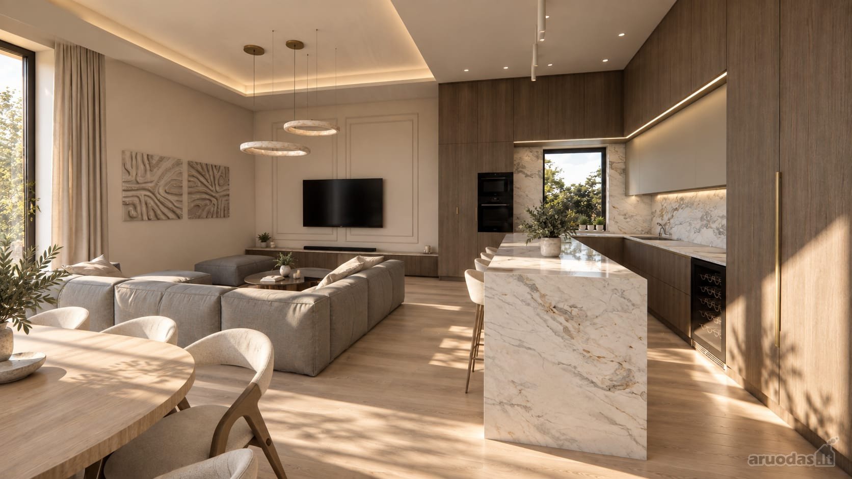 Pilnai Įrengtas 223 M² Namas Gilužiuose,