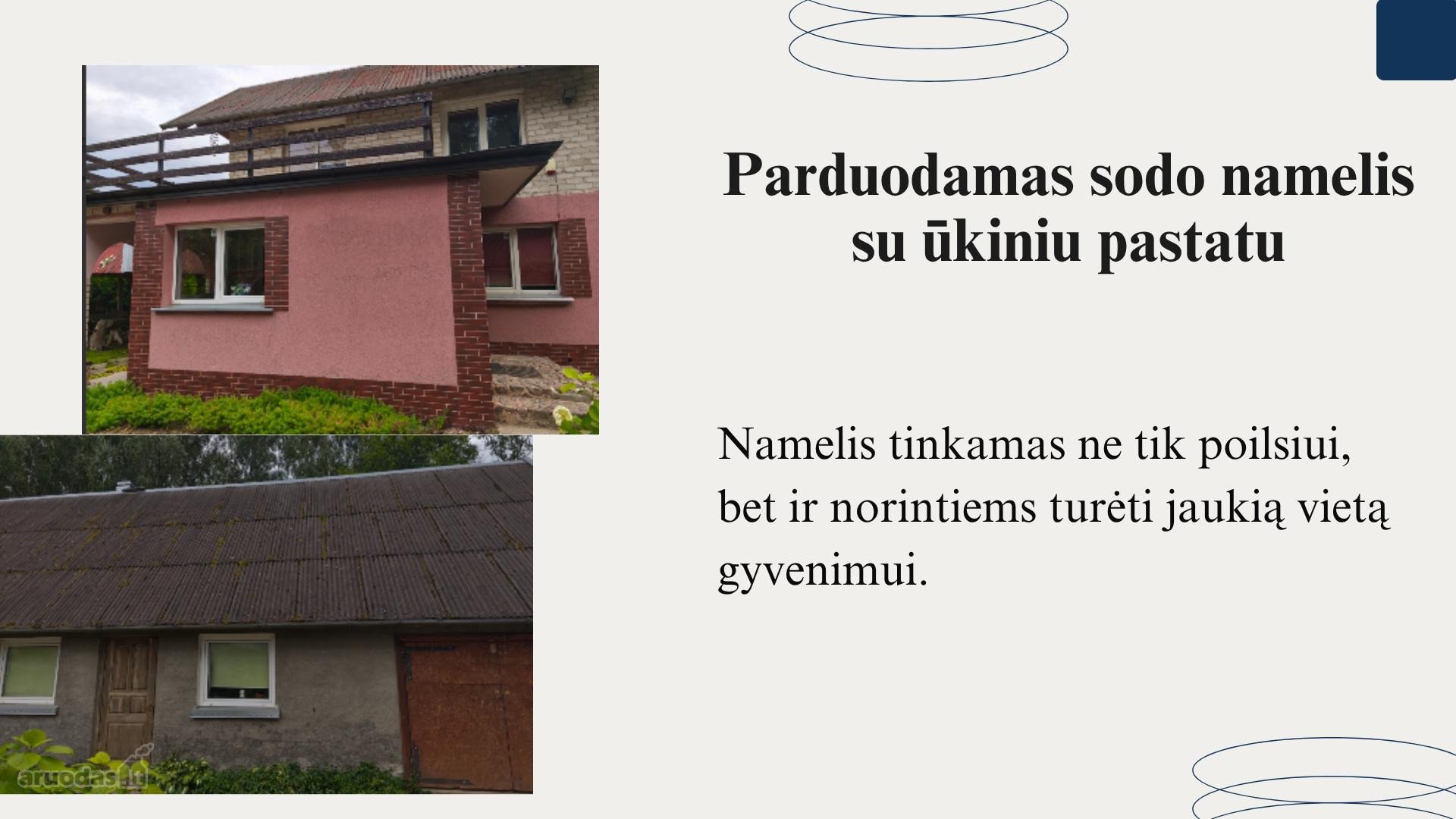 Mažeikiuose, S/b „obuoliukas“ parduodamas