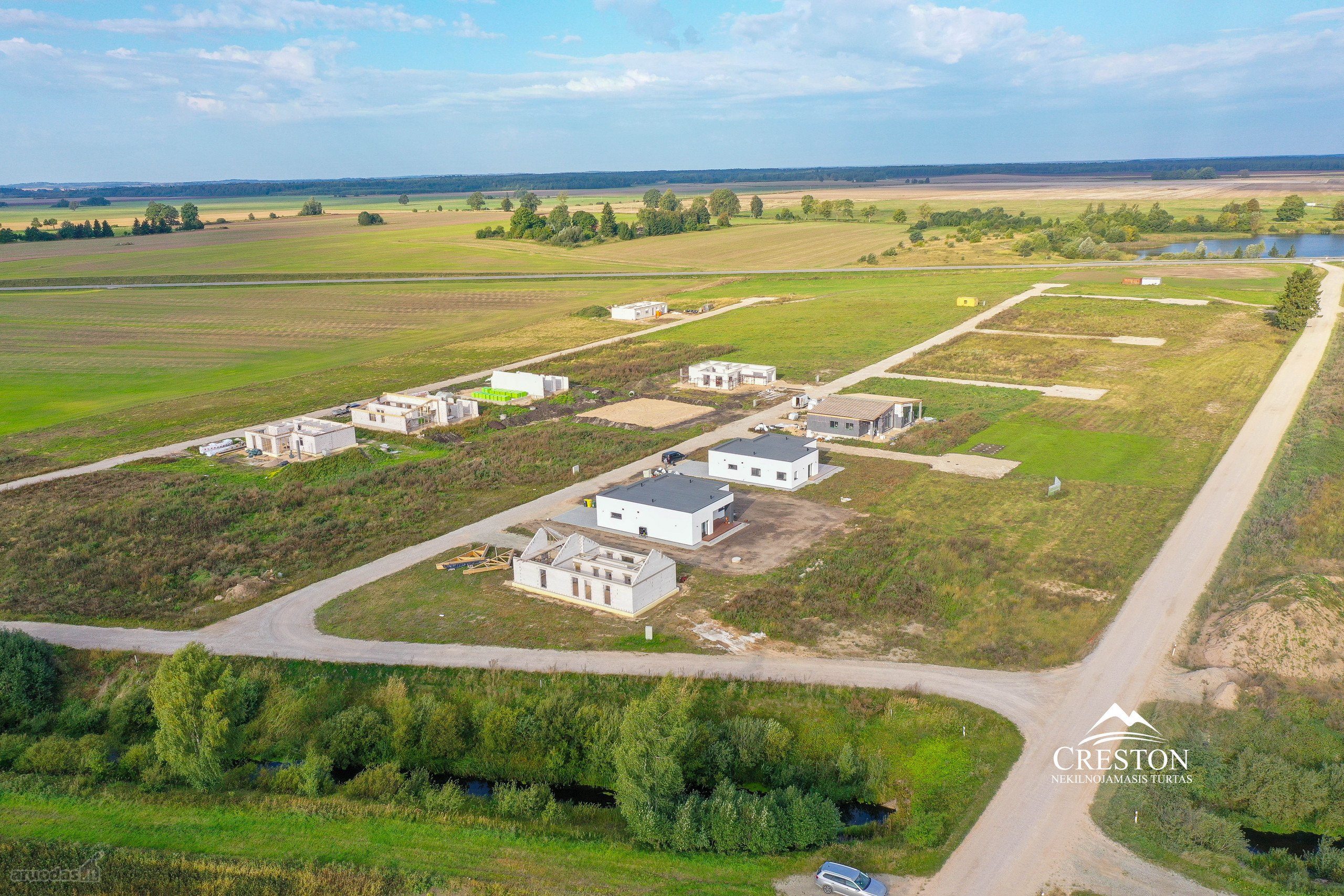 Parduodami namų valdos sklypai naujai
