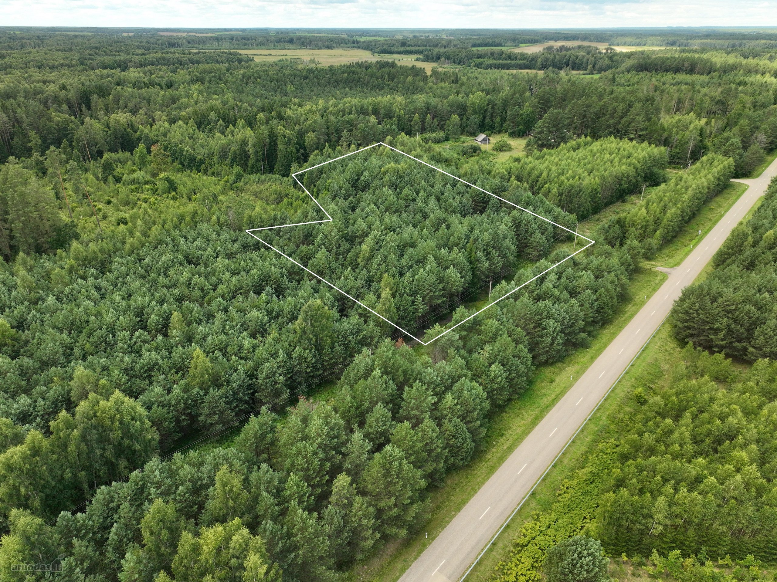 Parduodamas 1,04 ha miško paskirties sklypas. 