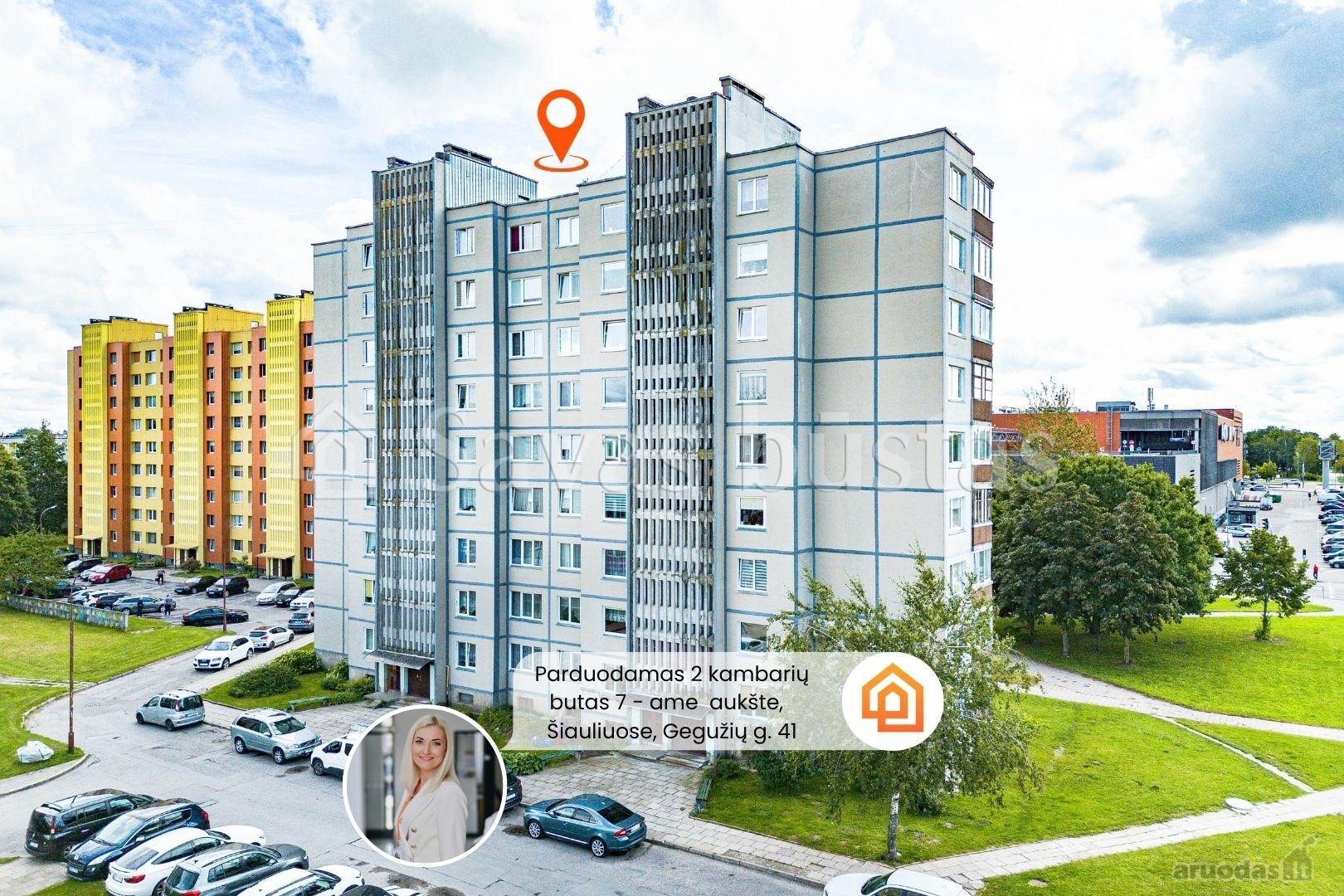 Parduodamas 2 kambarių butas Šiauliuose,