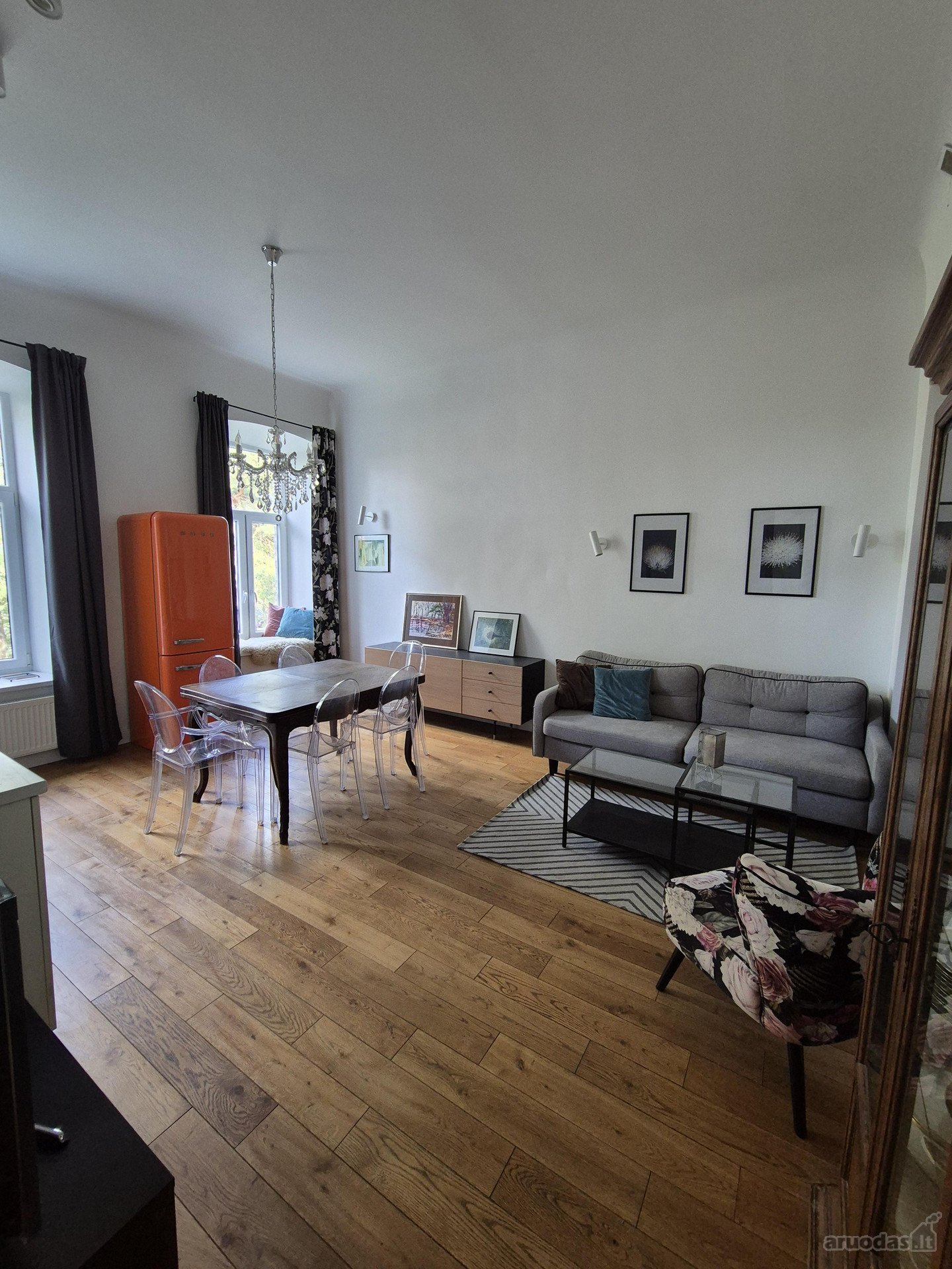 Butas istoriniame pastate, lubų aukštis 3,5