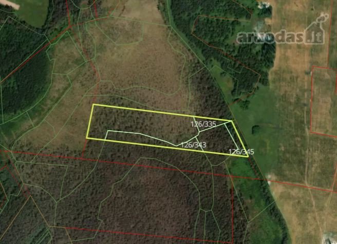 Parduodamas 3,54 ha ploto miškas Anykščių raj.