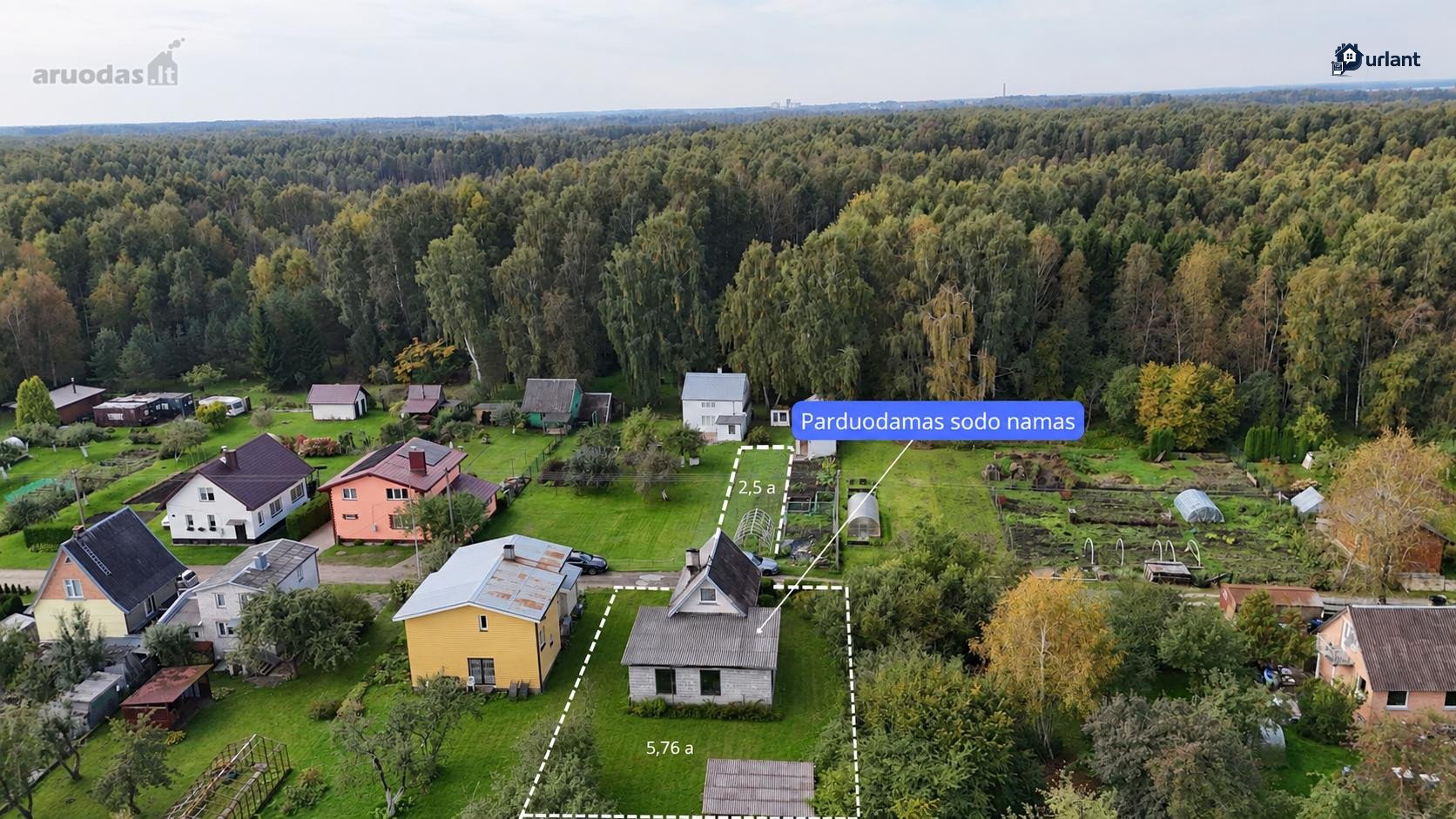 Parduodamas Mūrinis Sodo Namas Su 5,76 A