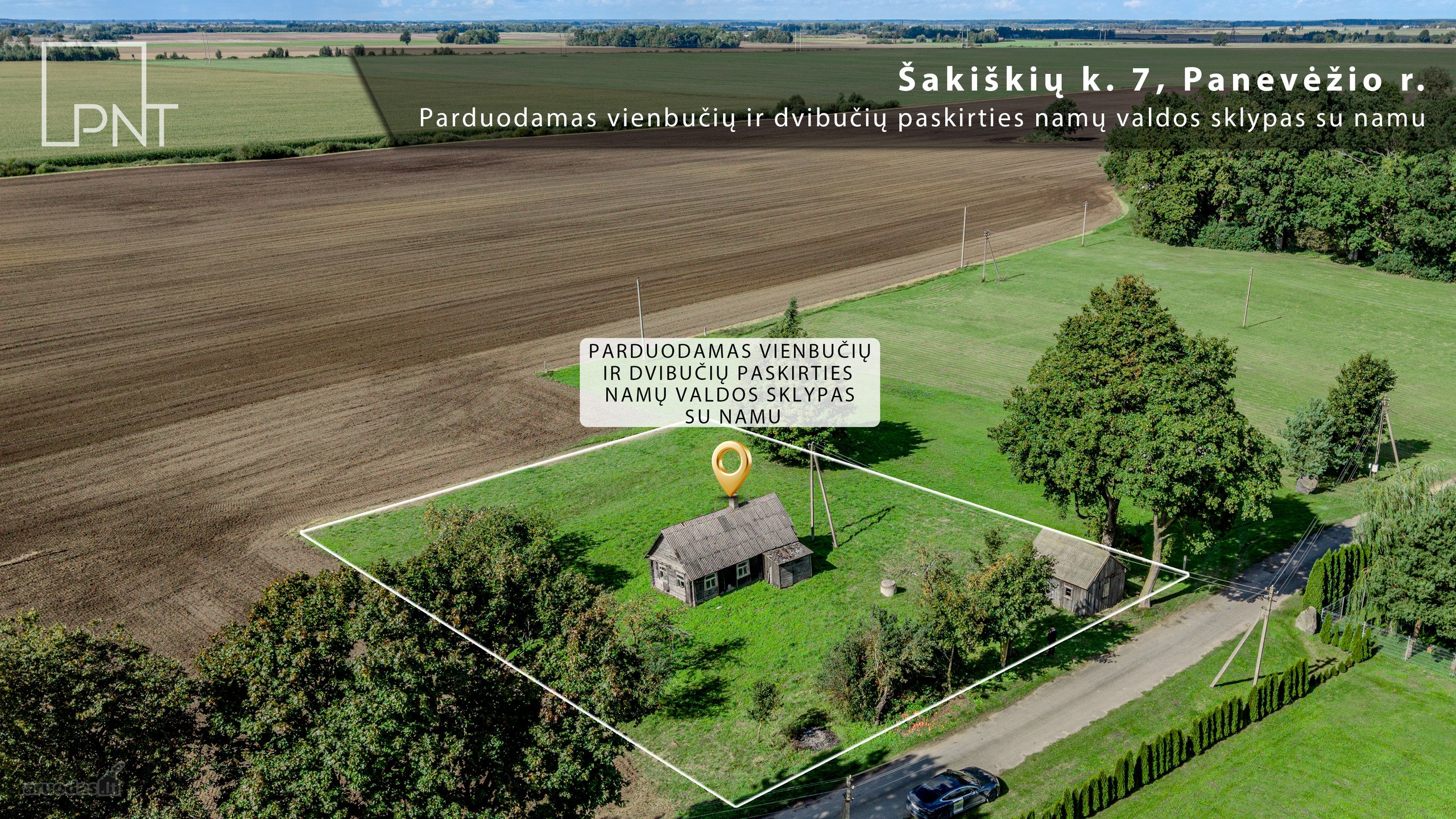 Parduodamas 18,34 Arų Namų Valdos Sklypas Su