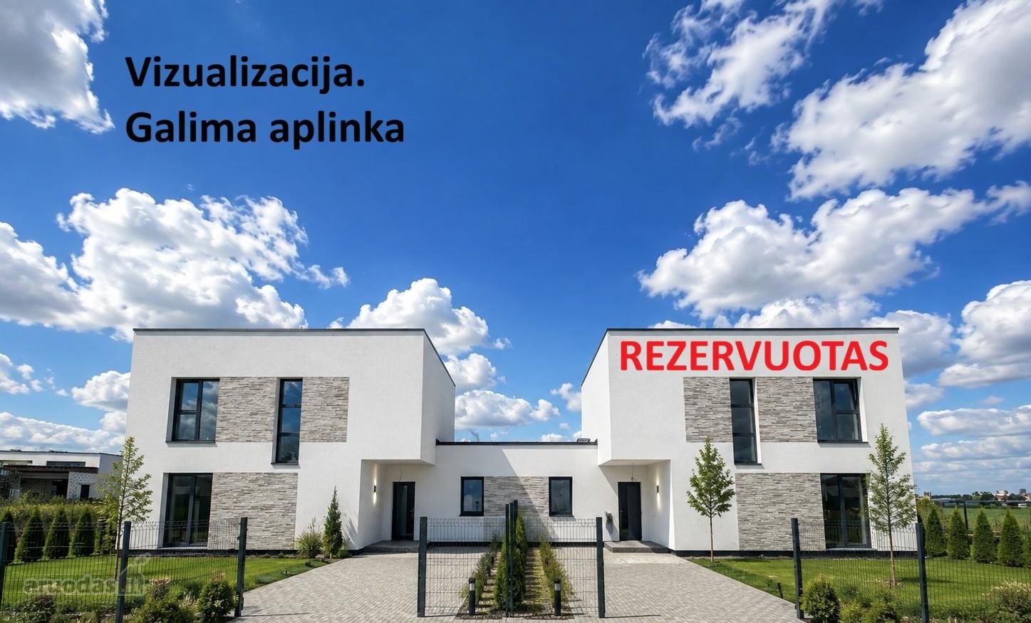  Parduodamas Naujos Statybos Dvibutis Namas