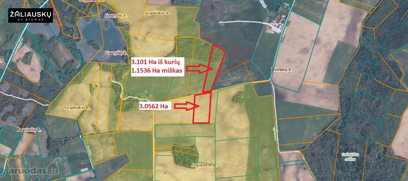 6.1562 Ha Žemės Ūkio Paskirties Sklypai 