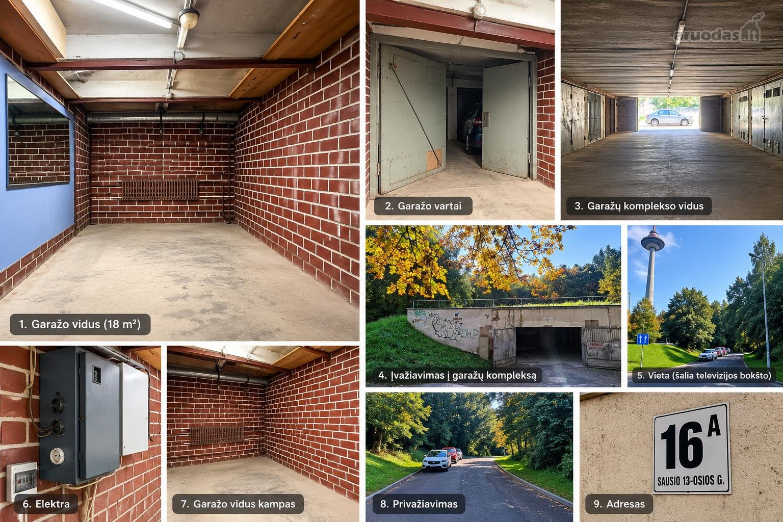 Parduodamas tvarkingas 16 m² požeminis