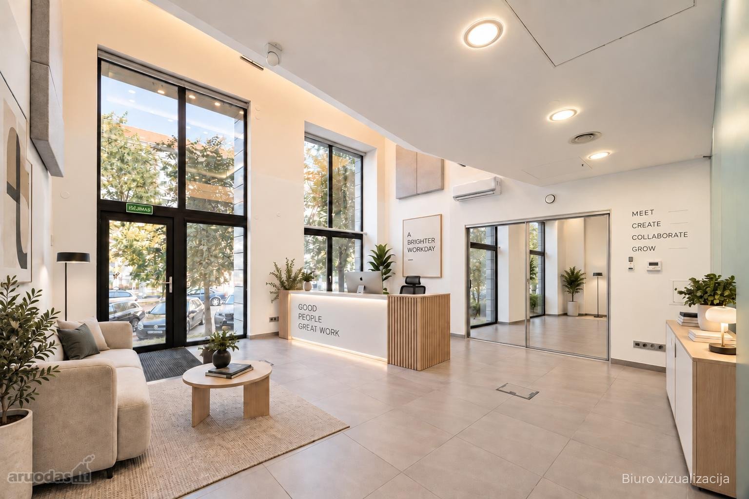Parduodamas Loftas „soho“ Projekte – Erdvė