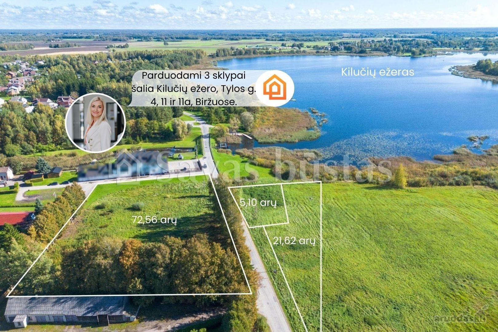 Parduodami sklypai šalia Kilučių ežero, Tylos
