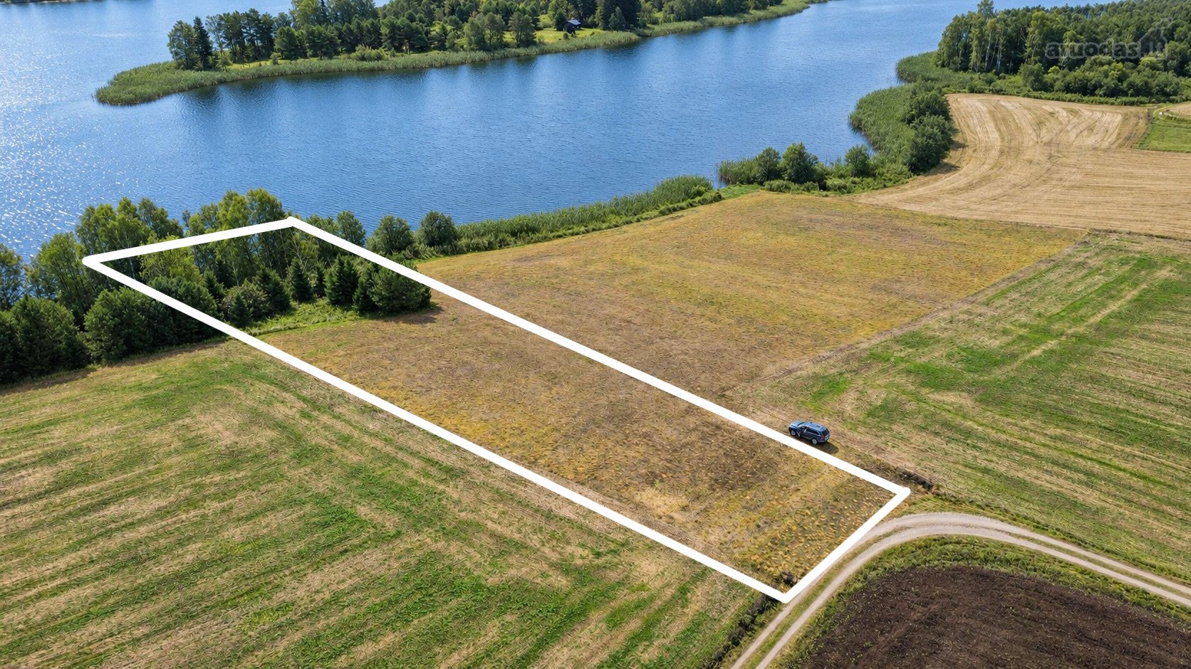 Sklypas Dviragio Ežero Pakrantėje Su