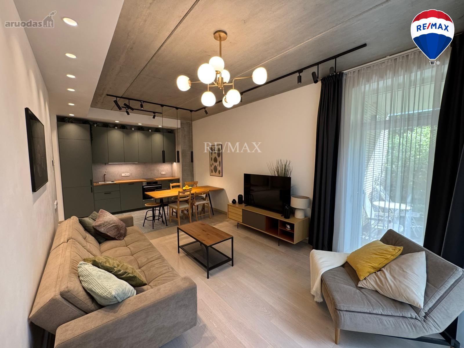 A modern 48.93 sq. m. apartment is available