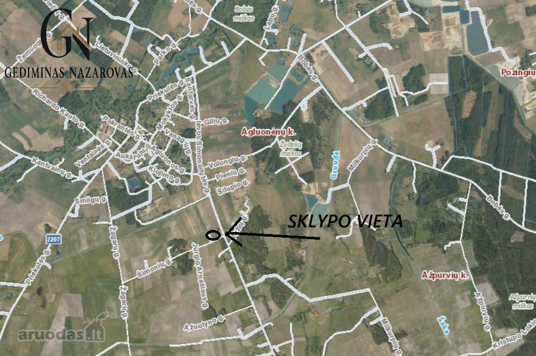 Parduodamas 25 Arų Sklypas Agluonėnuose, Ievo