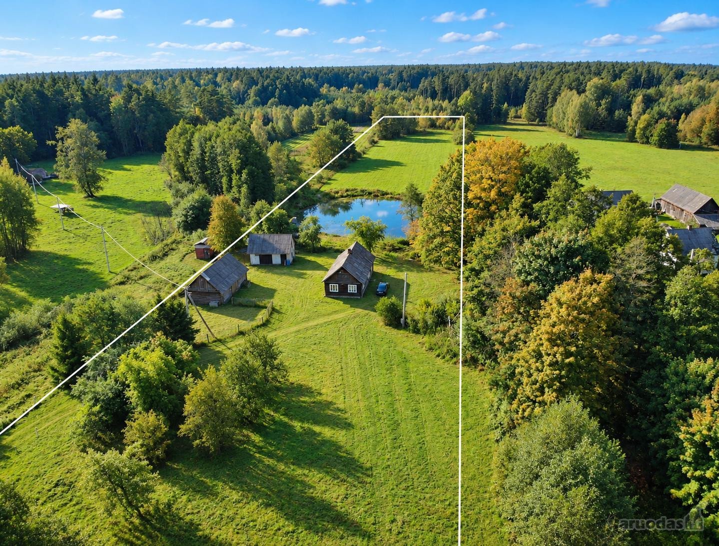 Parduodama autentiška 1,68 ha sodyba Zapyškio