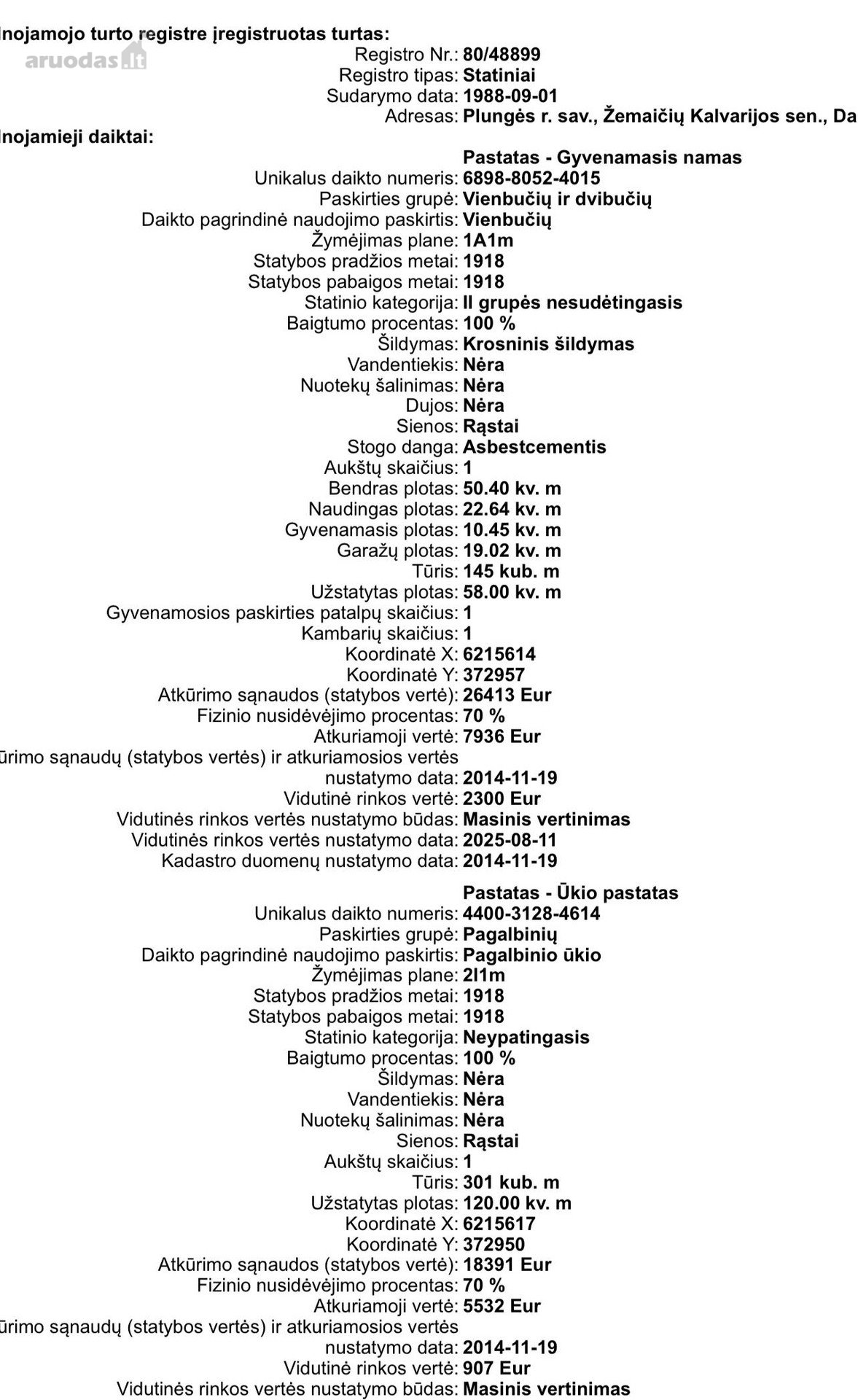 **Parduodama Sodyba Žemaitijos Nacionaliniame
