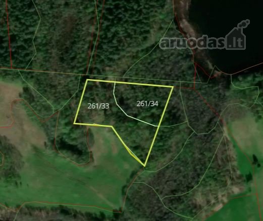 Parduodamas 1,16 ha ploto miškas Zarasų raj.