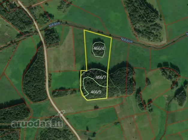 Parduodamas 3,31 ha ploto miškas Zarasų raj.