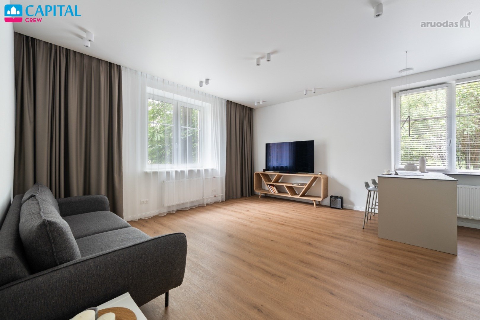 Išnuomojamas Naujai Suremontuotas 3 Kambarių
