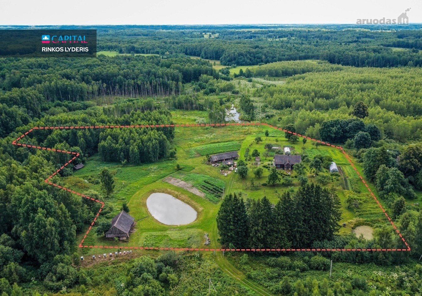 Autentiška Privati Sodyba Su 3,58 Ha Žemės,