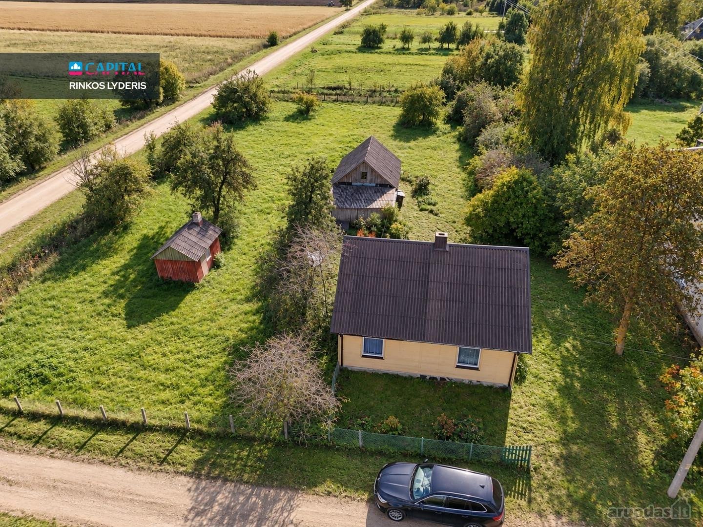 Parduodamas Dviejų Aukštų Namas Tryškiuose Su