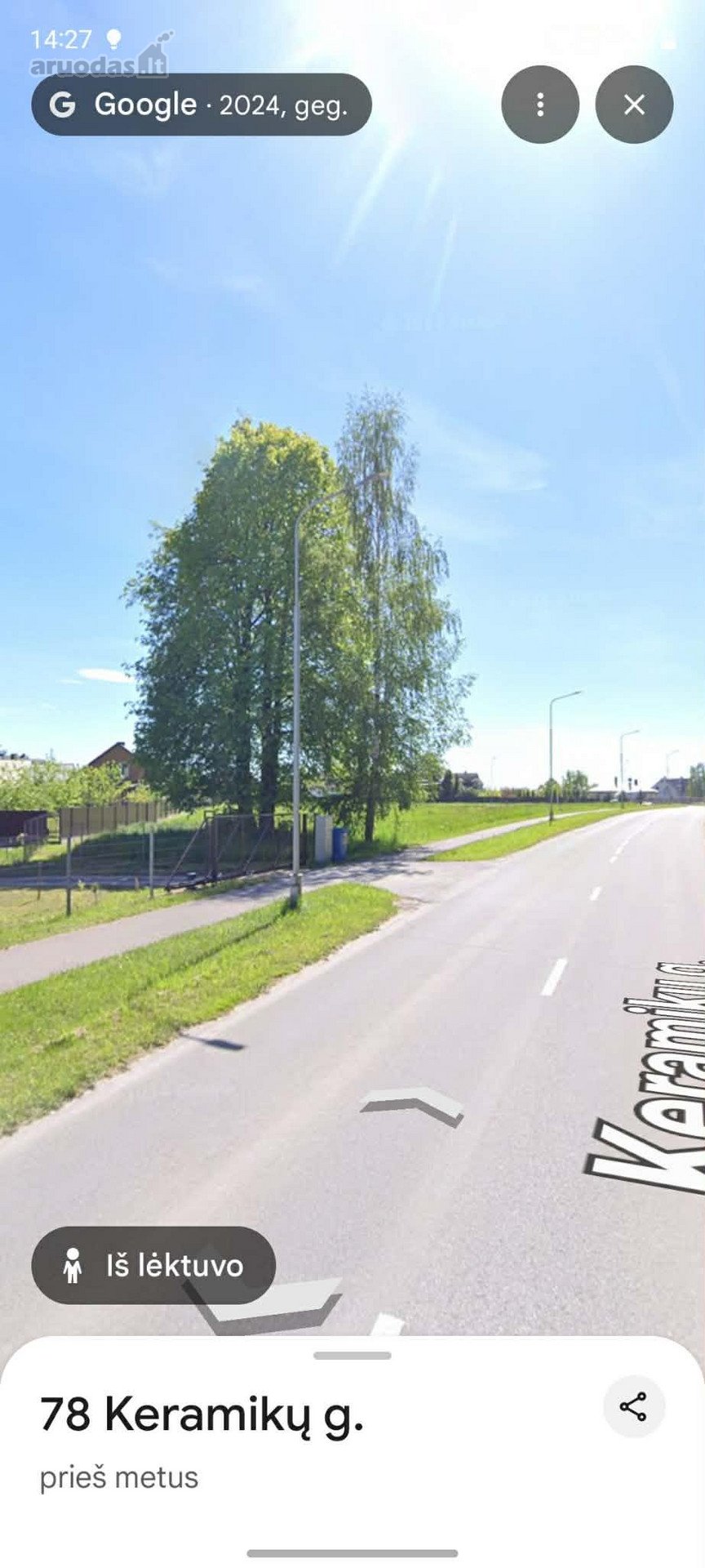 Parduodamas 42 ,23 arų sklypas Neveronyse