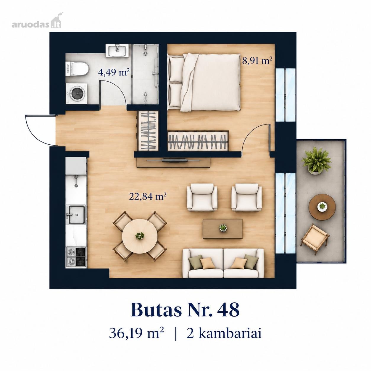Parduodama tiesiogiai, be brokerių pagalbos –
