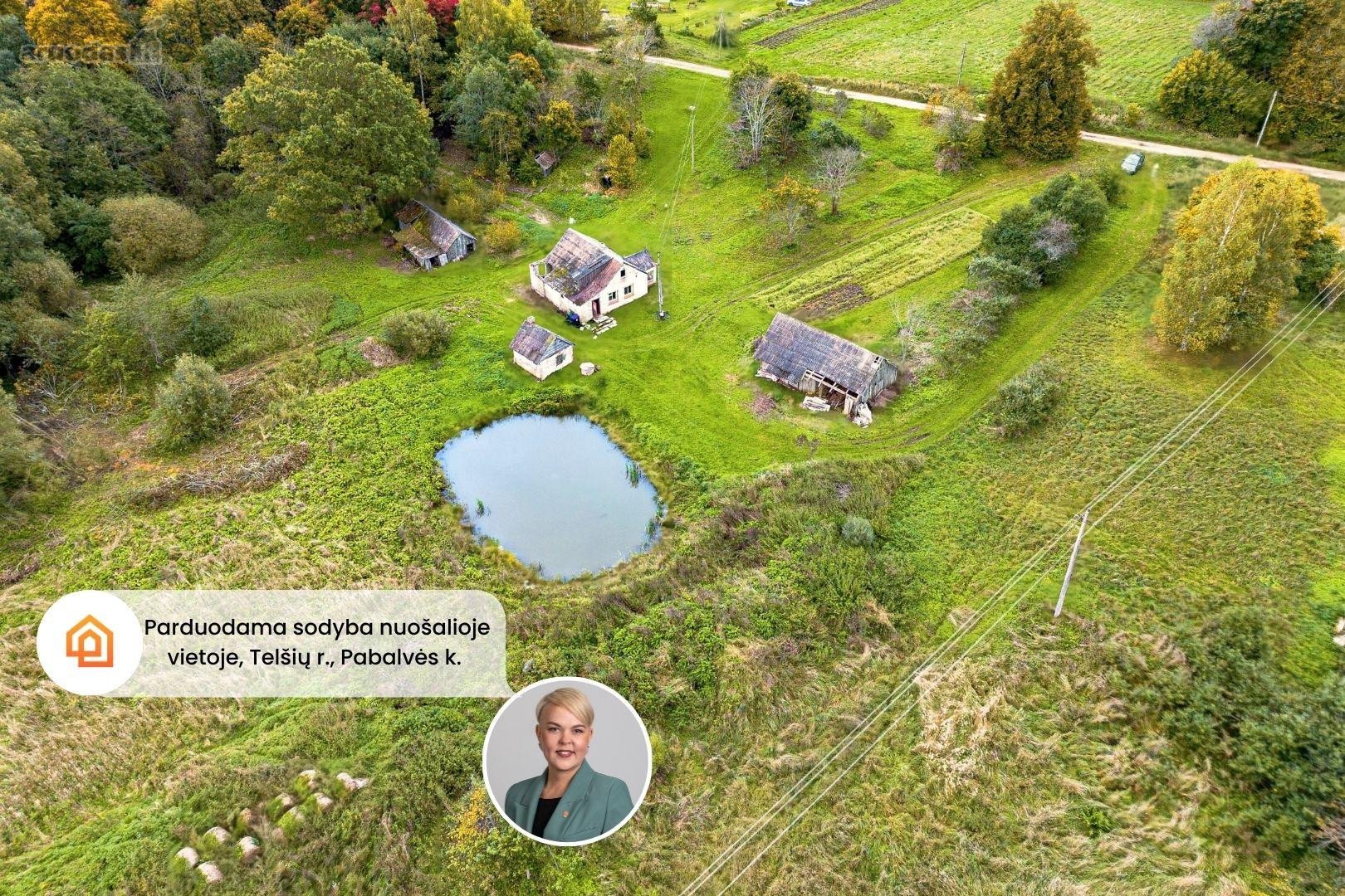 Parduodama sodyba su 81 aro ploto sklypu,