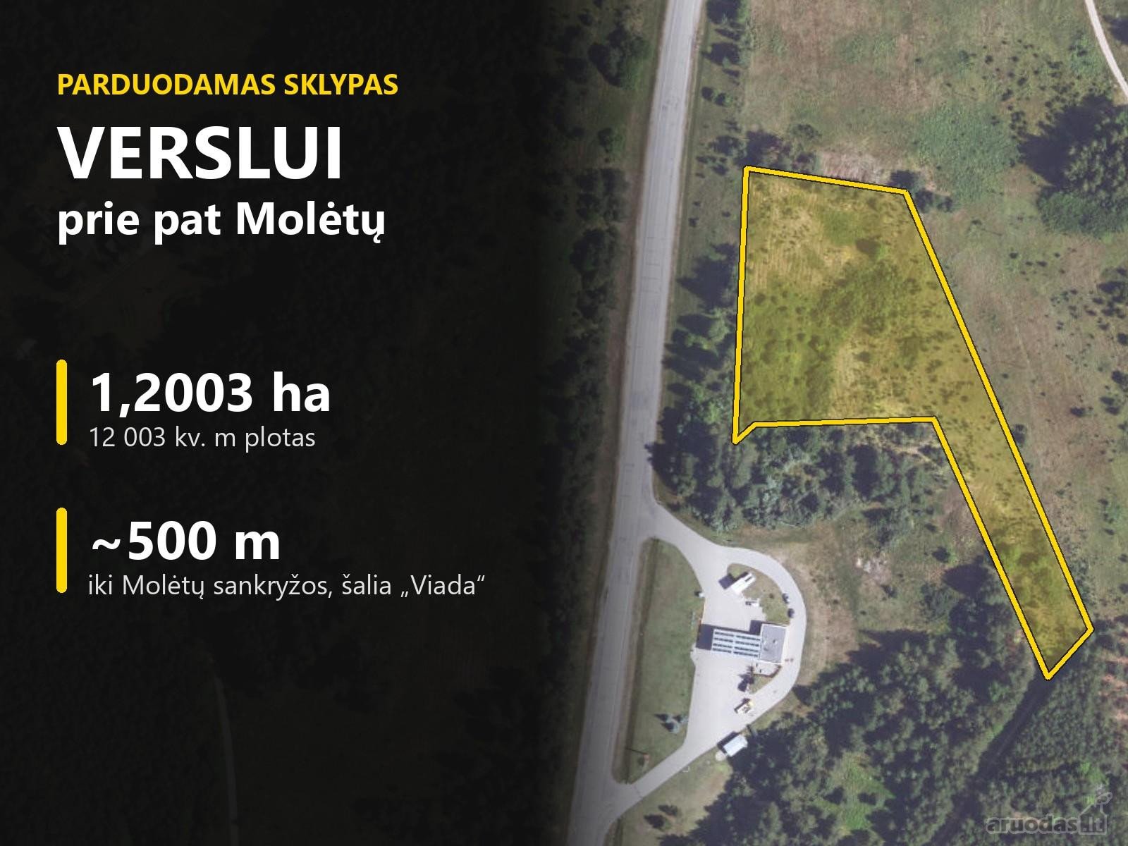 120a. Sklypas Verslui Prie Pat Molėtų