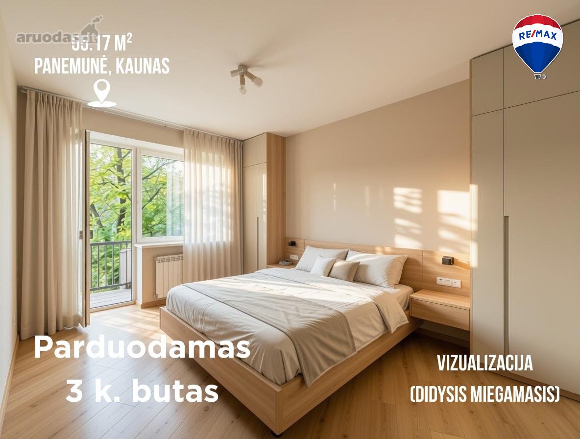 Parduodamas 3 Kambarių Butas Panemunėje,