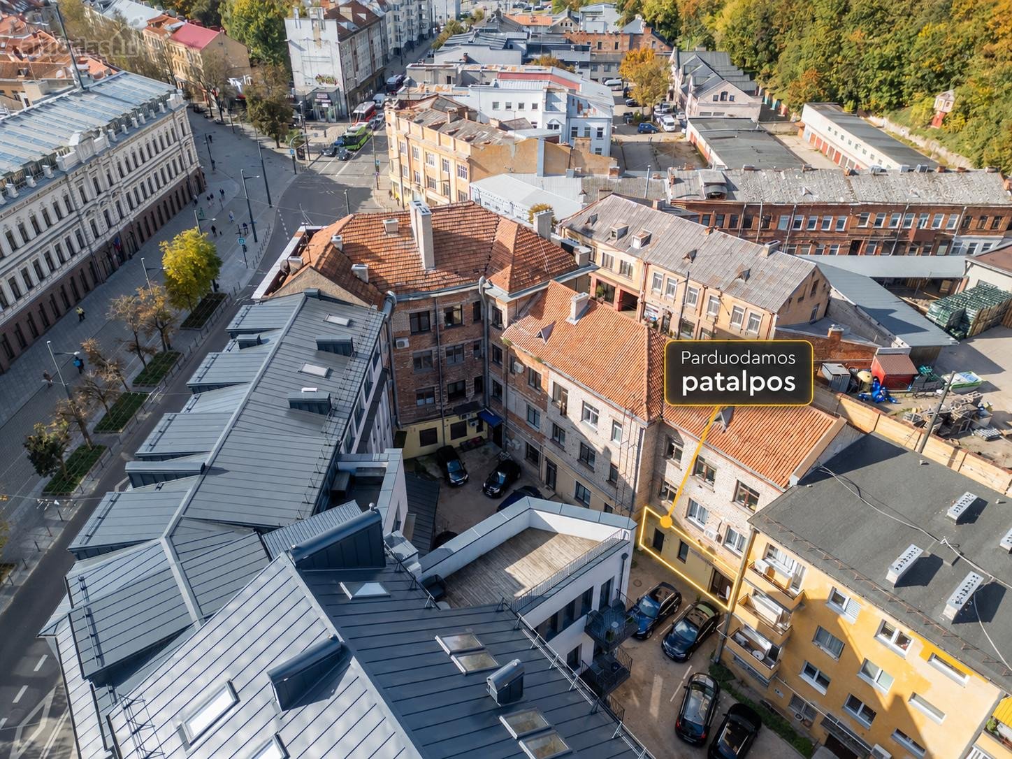 Komercinės patalpos Kauno centre  33,39m² 
