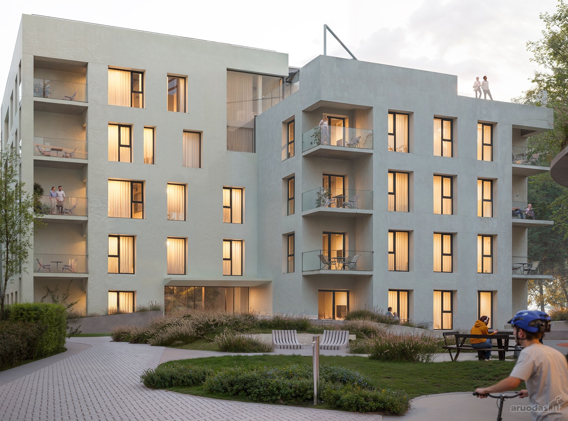 Naujos statybos butas  3 kambariai  4,97 m²