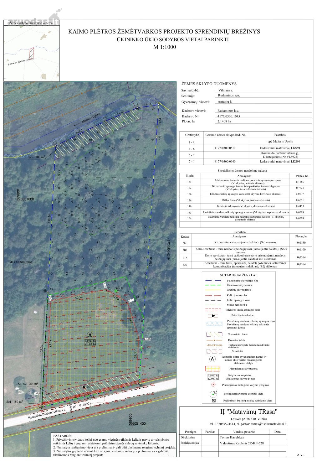 Parduodamas 2,10 ha sklypas su upeliu Antupių