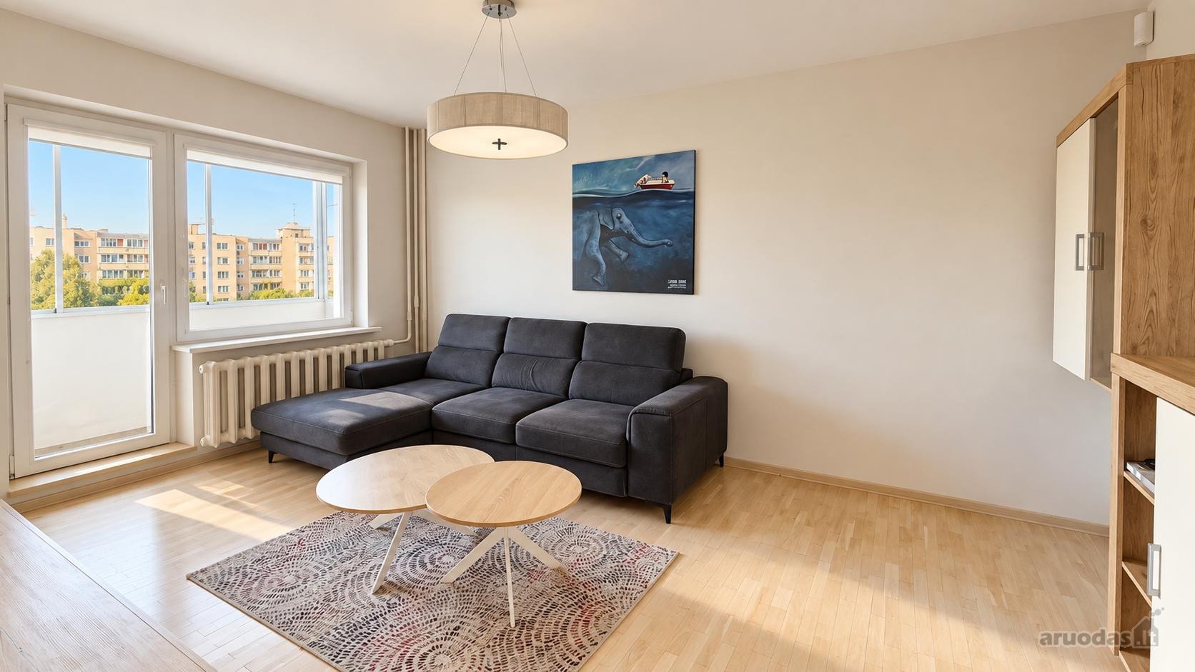 Išnuomojamas tvarkingas 3 kambarių, 61 m²