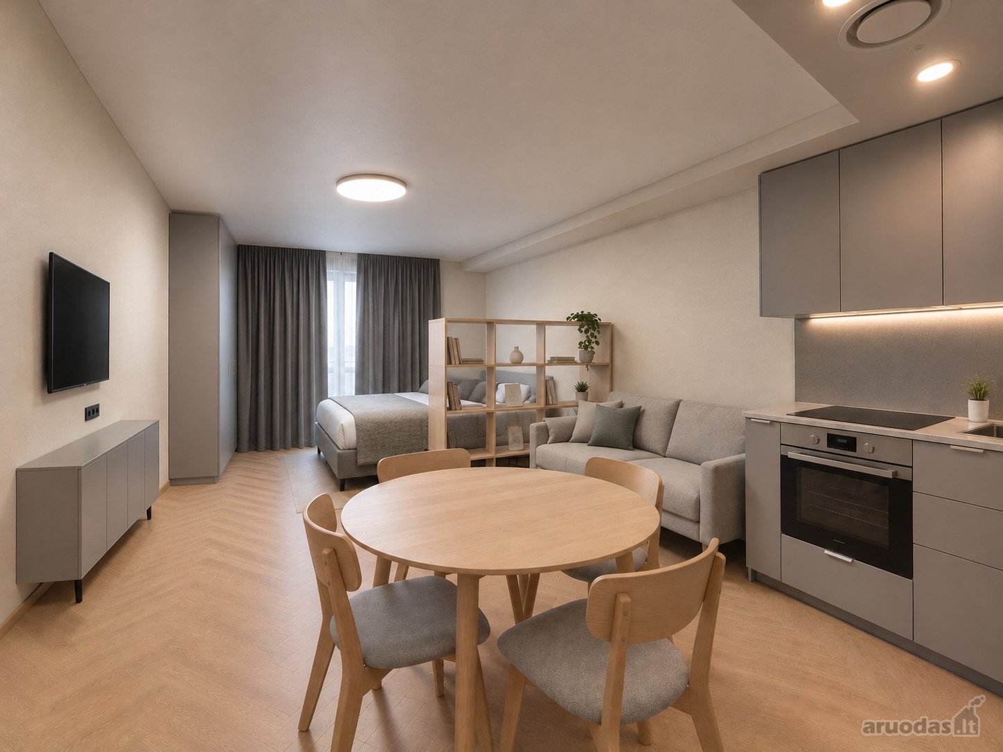 Nuomojamas Modernus 2 Kambarių Butas.