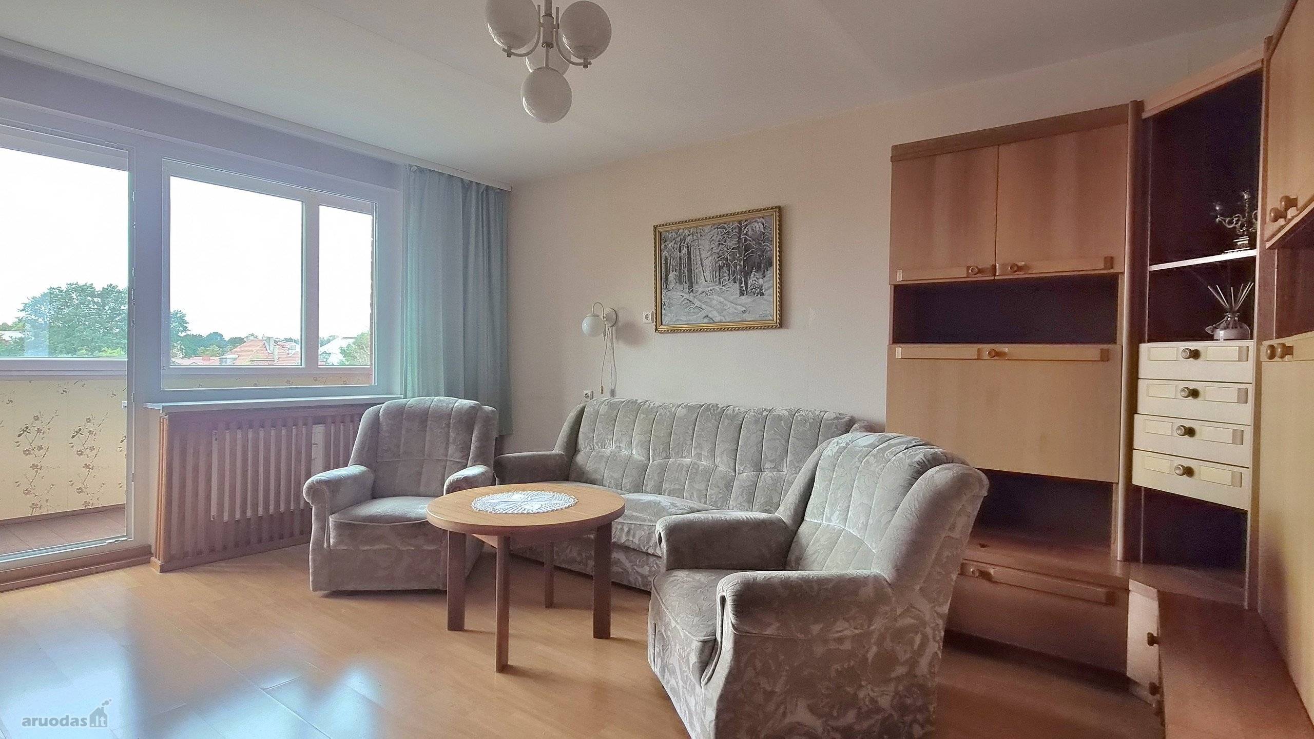 Išnuomojamas jaukus 3 kambarių butas