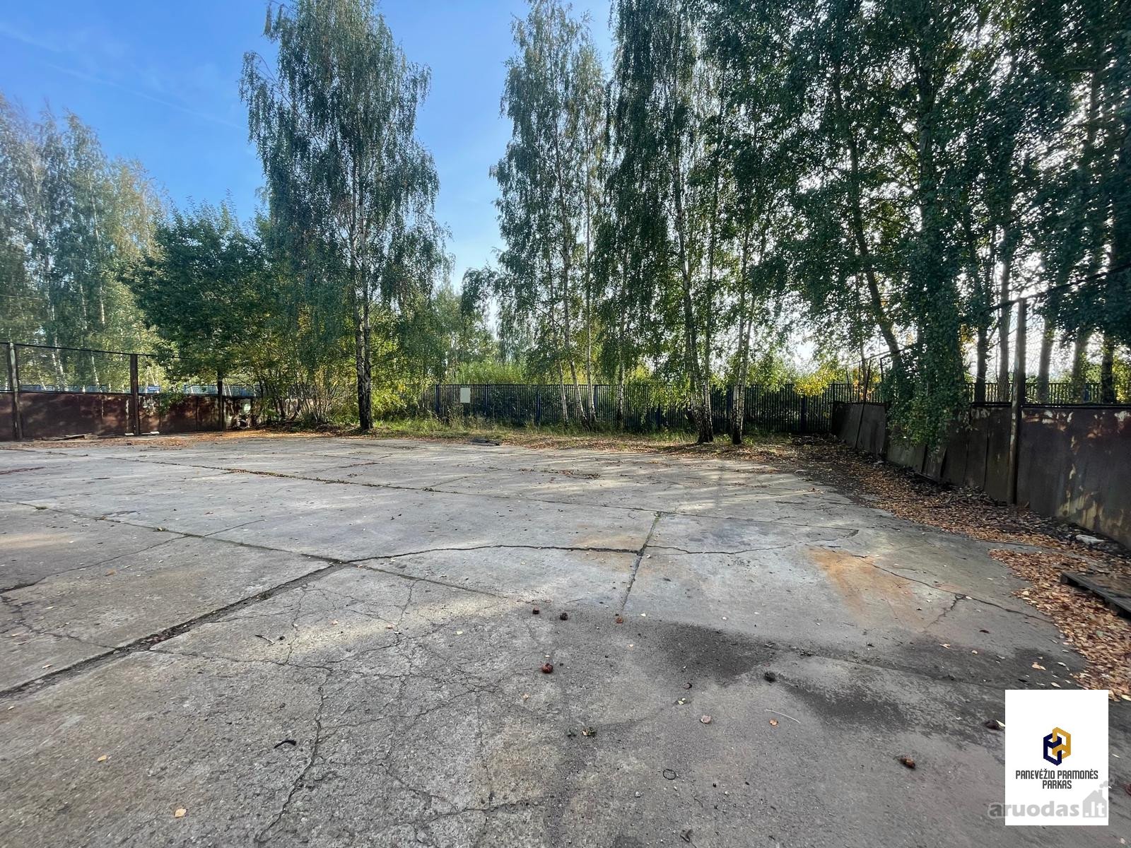 - Aikštelės nuoma 650 kv.m., kas atitinka 6,5