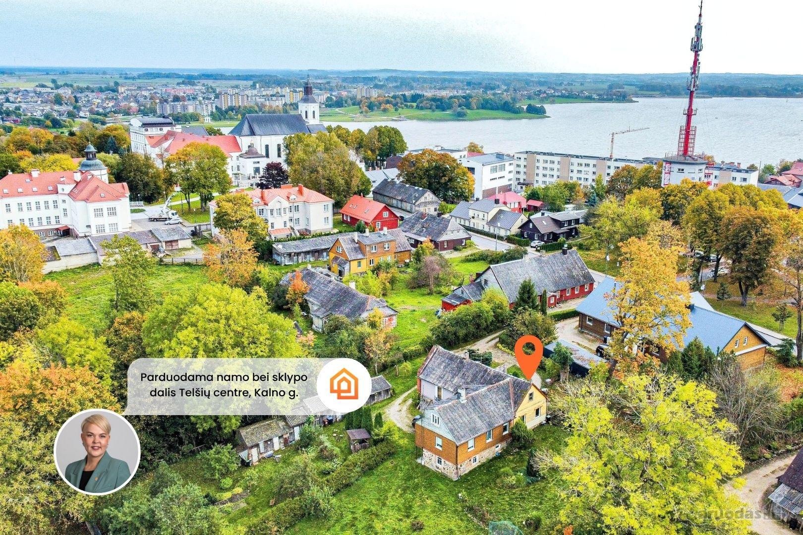 Parduodama namo dalis pačiame Telšių centre,