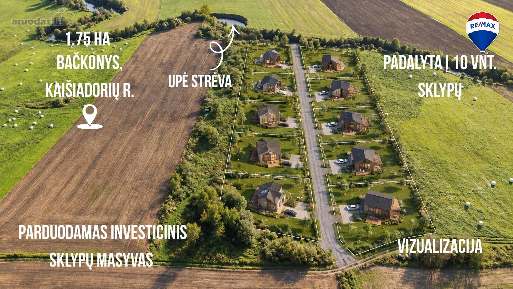 Parduodamas 1,75 Ha Sklypas Prie Strėvos Upės