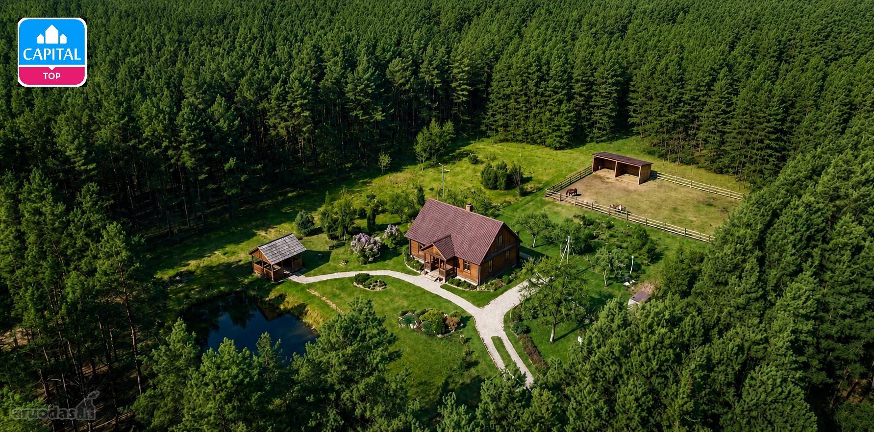Išskirtinis 1,26 ha sklypas (su statiniais)