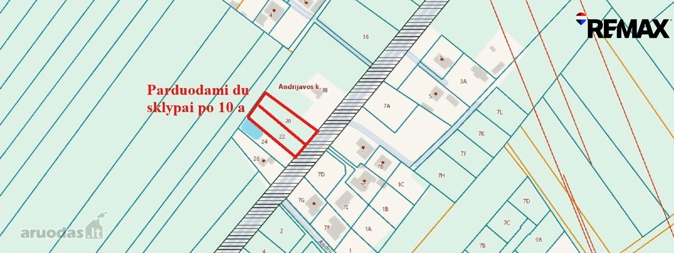Parduodami du sklypai šalia vienas kito,