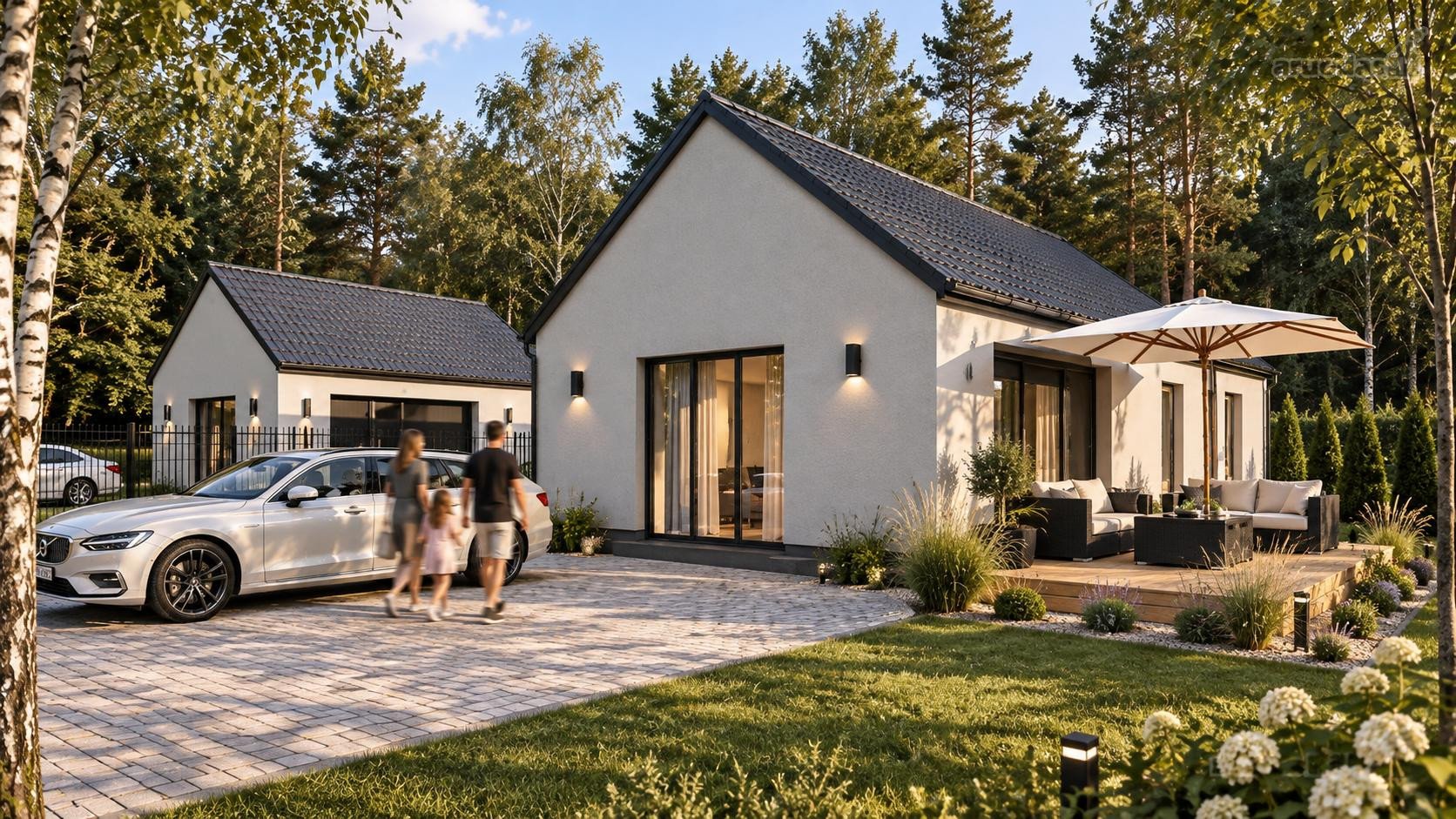 1. Namas: 80 m² 40 m² antrasolė