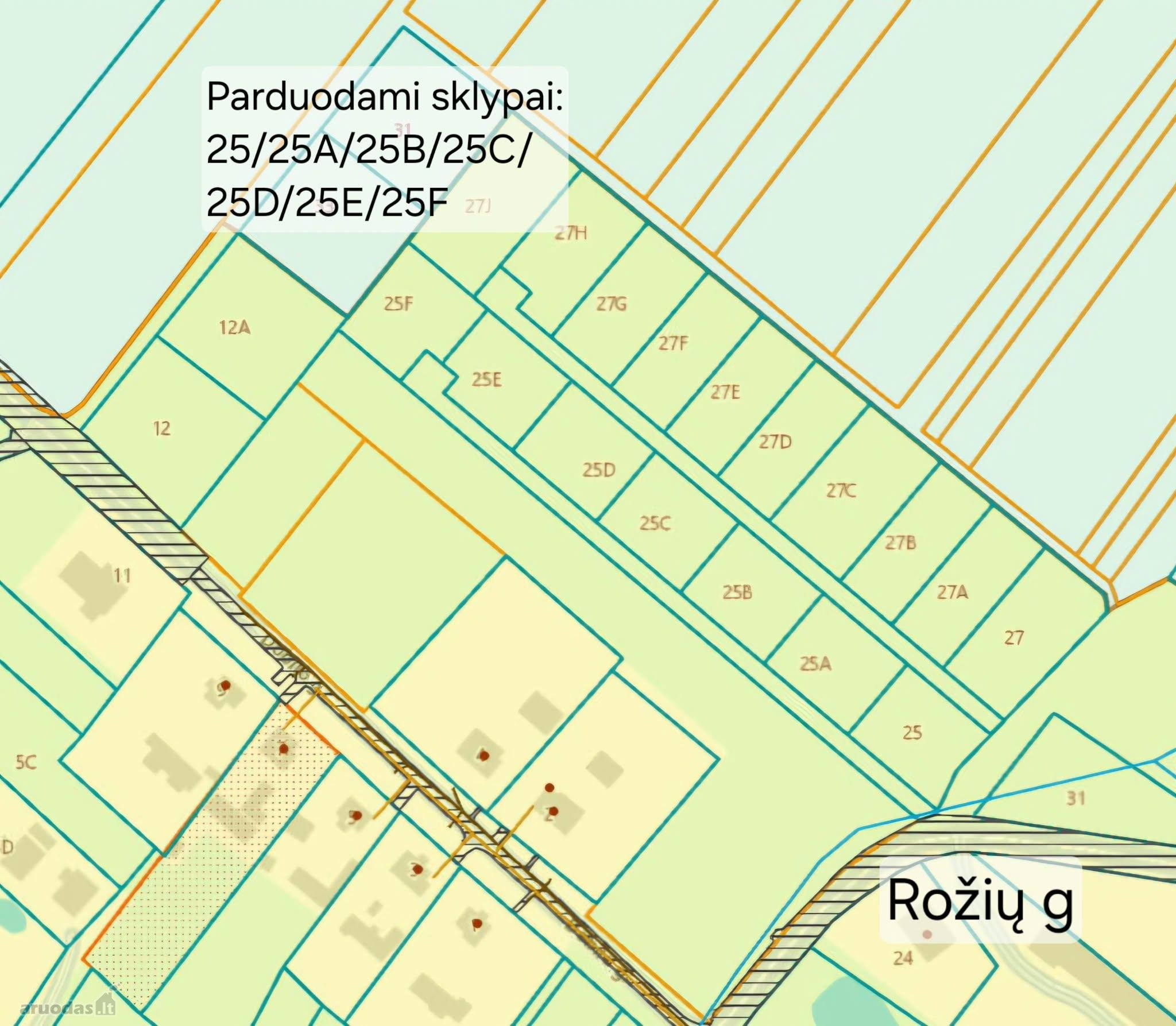 Parduodami namų valdos sklypai nuo 9,10 arų