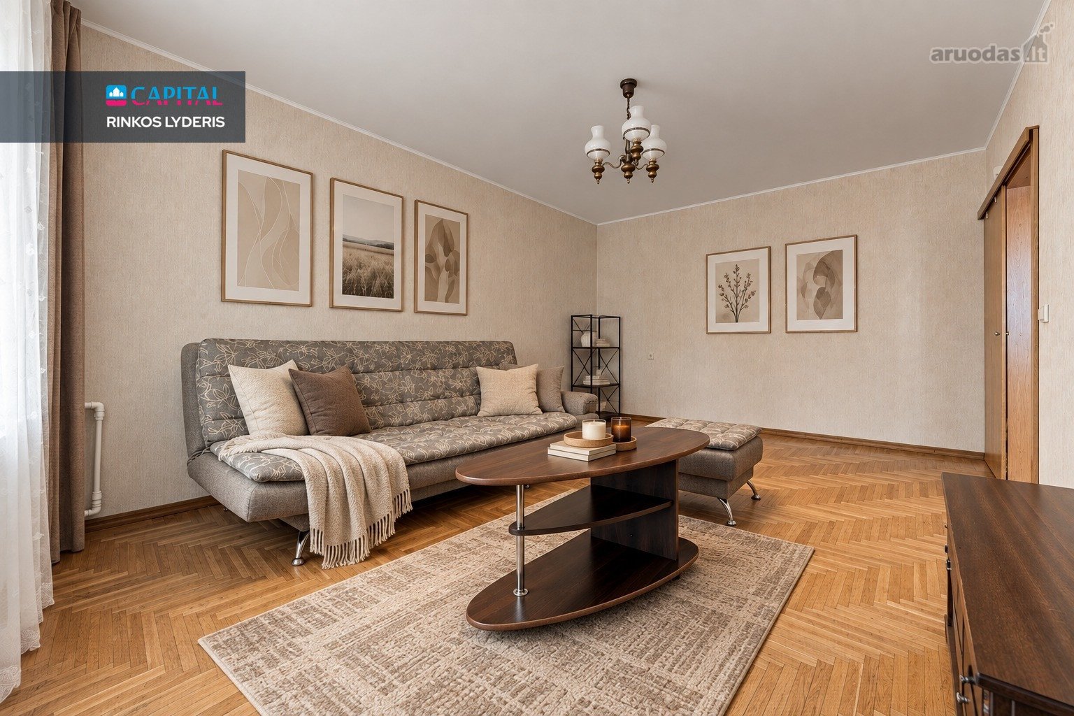 Parduodamas Erdvus 3 Kambarių Butas Šiaurės